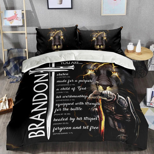BRANDON Limited Edition Personalized Bedding Set 13K1-BS1