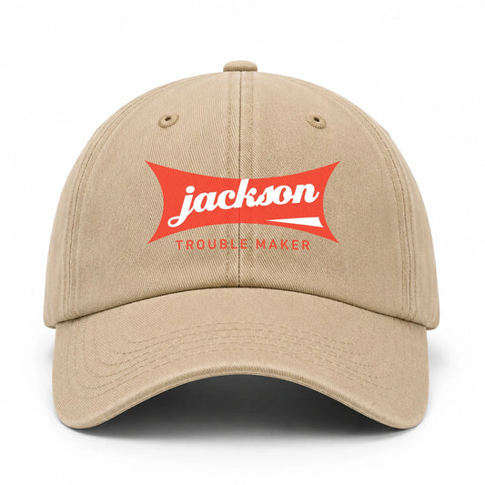Trouble Maker Red Logo Washed Cap JACKSON 13K1 C78PF