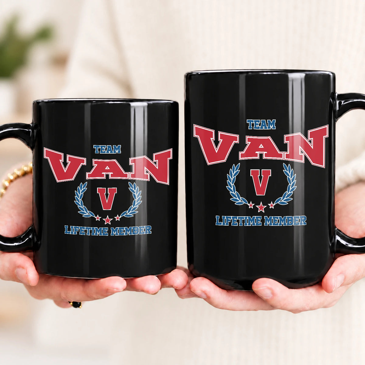 Team Your Name Lifetime Member Sporty Mug VAN 13K1 MG09
