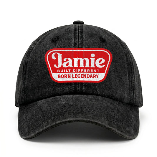 Built Different Born Legendary Red Logo Washed Cap JAMIE 13K1 C63PF