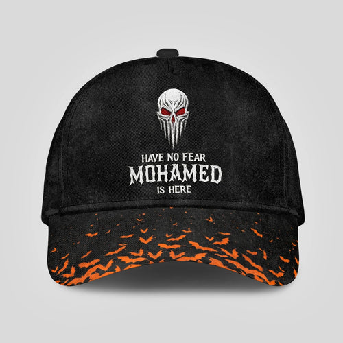 The Horrors Persist But So Does Your Name Skull Halloween Cap MOHAMED 13K1 C125PF