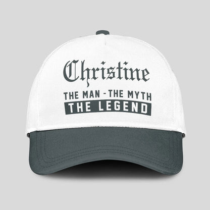 The Man The Myth The Legend Luxury Cap CHRISTINE 13K1 C39PF