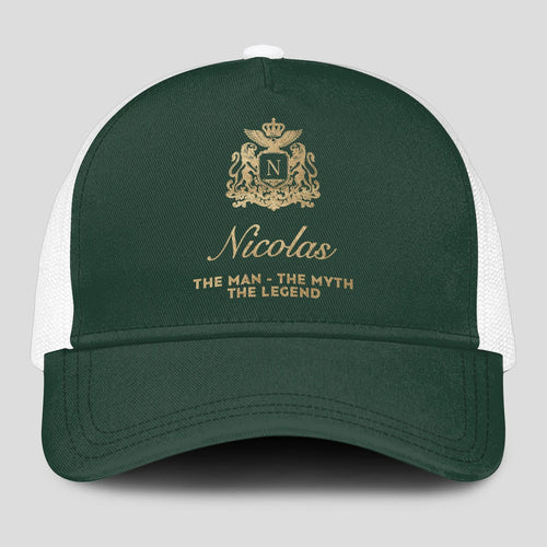 The Man The Myth The Legend Sage Green Mesh Cap NICOLAS 13K1 C192PF