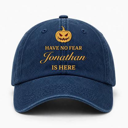 Have No Fear Your Name Is Here Jack O' Lantern Washed Cap JONATHAN 13K1 C165PF