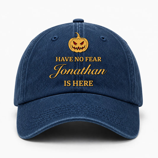 Have No Fear Your Name Is Here Jack O' Lantern Washed Cap JONATHAN 13K1 C165PF