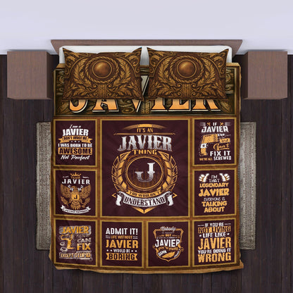 JAVIER Limited Edition Personalized Bedding Set 13K1-BS3