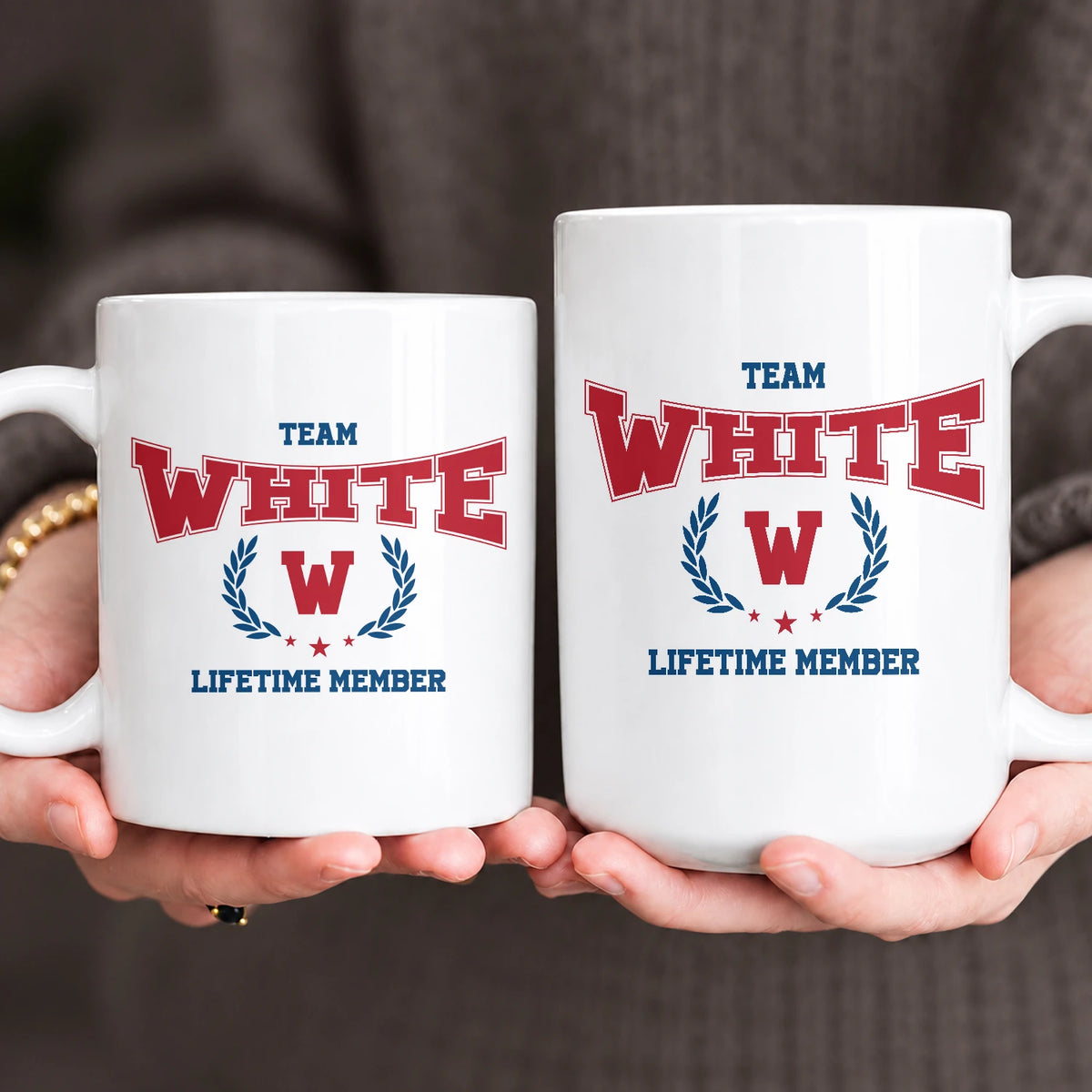 Team Your Name Lifetime Member Sporty Mug WHITE 13K1 MG09