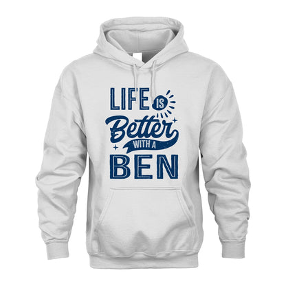 BEN 13K1-116 Personalized Name Quote T-Shirt Life Is Better With Unisex Gift