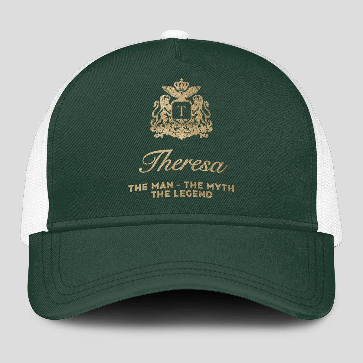 The Man The Myth The Legend Sage Green Mesh Cap THERESA 13K1 C192PF