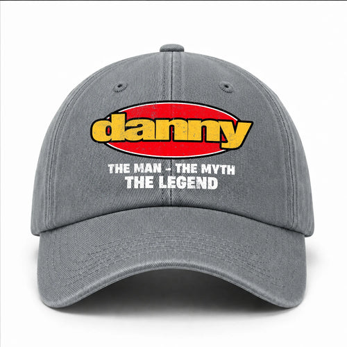 The Man The Myth The Legend Vintage Logo Washed Cap DANNY 13K1 C162PF