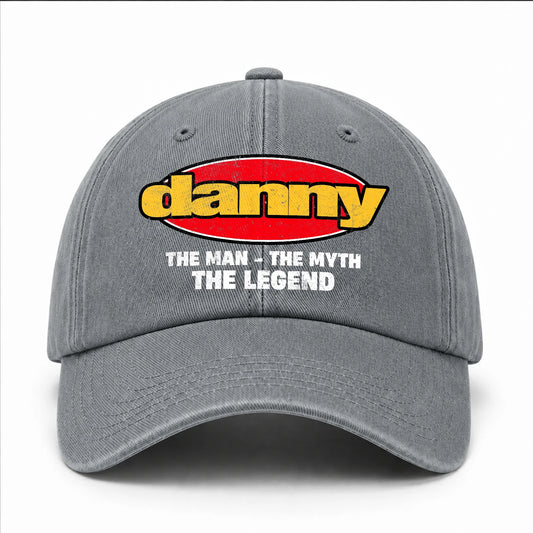 The Man The Myth The Legend Vintage Logo Washed Cap DANNY 13K1 C162PF