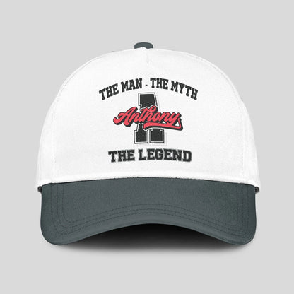 The Man The Myth The Legend Custom Initial Letter And Name Cap ANTHONY 13K1 C38PF