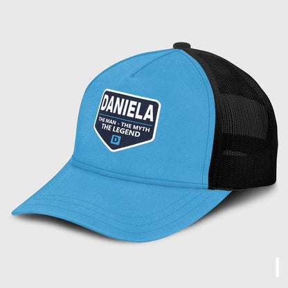 The Man The Myth The Legend Light Blue Mesh Cap DANIELA 13K1 C190PF