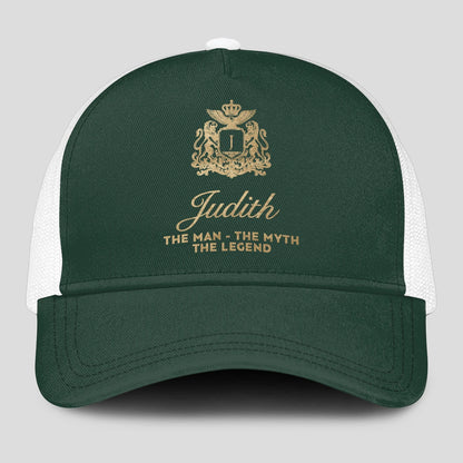 The Man The Myth The Legend Sage Green Mesh Cap JUDITH 13K1 C192PF