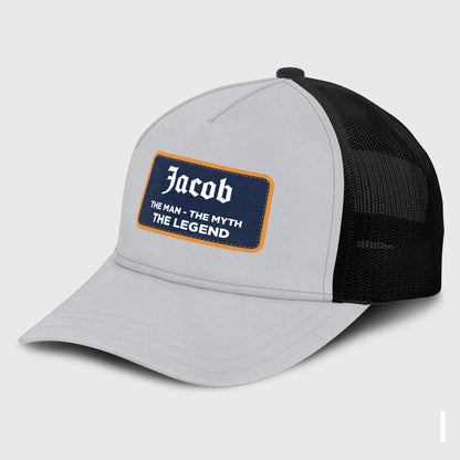The Man The Myth The Legend Gray Mesh Cap JACOB 13K1 C204PF