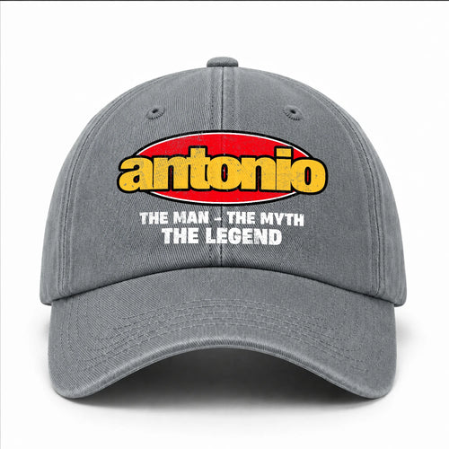 The Man The Myth The Legend Vintage Logo Washed Cap ANTONIO 13K1 C162PF