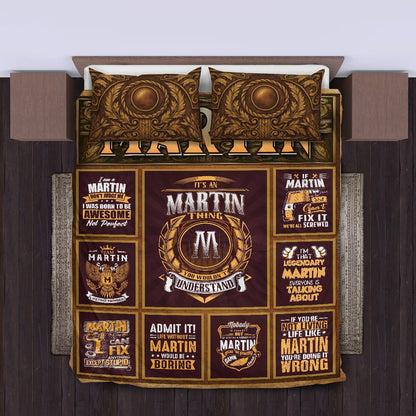 MARTIN Limited Edition Personalized Bedding Set 13K1-BS3