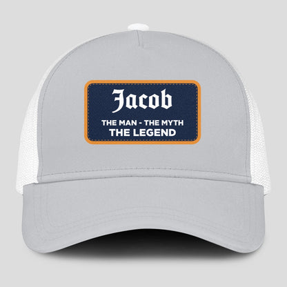 The Man The Myth The Legend Gray Mesh Cap JACOB 13K1 C204PF