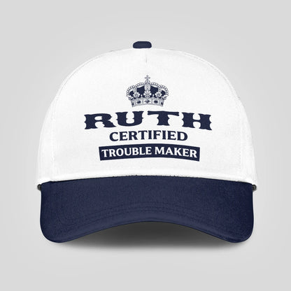 Certified Your Name Trouble Maker Washed Cap RUTH 13K1 C148PF