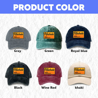 Born Legendary Vintage Washed Cap MICHELE 13K1 C64PF