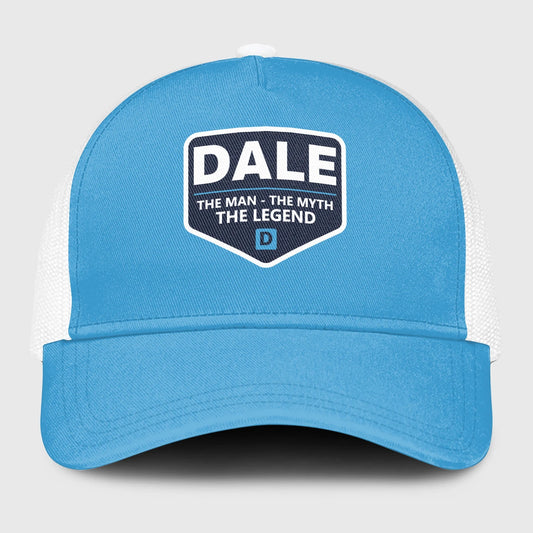 The Man The Myth The Legend Light Blue Mesh Cap DALE 13K1 C190PF