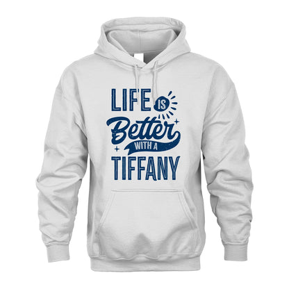 TIFFANY 13K1-116 Personalized Name Quote T-Shirt Life Is Better With Unisex Gift