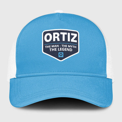 The Man The Myth The Legend Light Blue Mesh Cap ORTIZ 13K1 C190PF