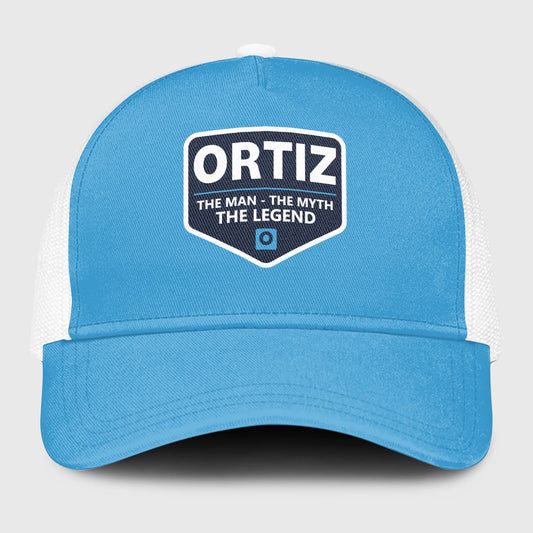 The Man The Myth The Legend Light Blue Mesh Cap ORTIZ 13K1 C190PF