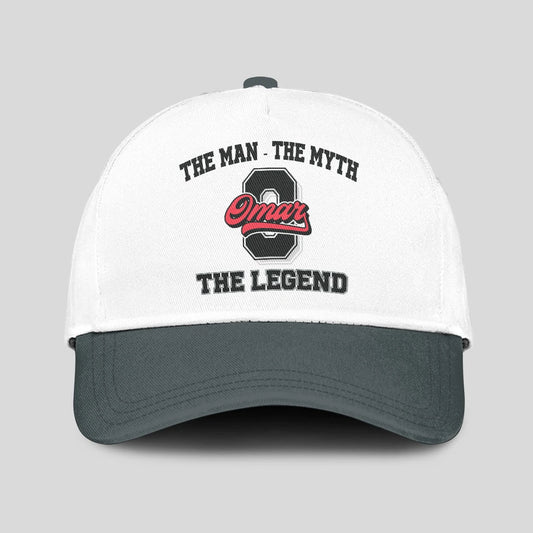 The Man The Myth The Legend Custom Initial Letter And Name Cap OMAR 13K1 C38PF