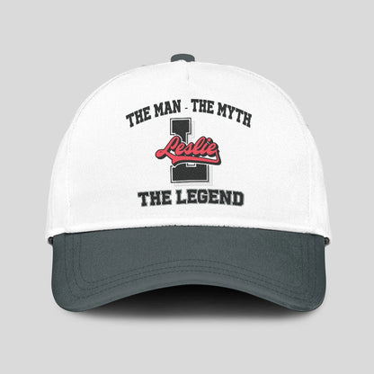 The Man The Myth The Legend Custom Initial Letter And Name Cap LESLIE 13K1 C38PF