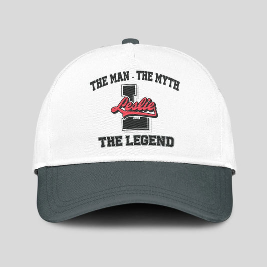 The Man The Myth The Legend Custom Initial Letter And Name Cap LESLIE 13K1 C38PF
