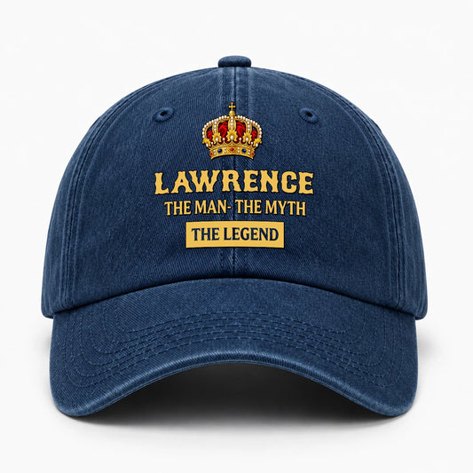 The Man The Myth The Legend King Crown Washed Cap LAWRENCE 13K1 C146PF