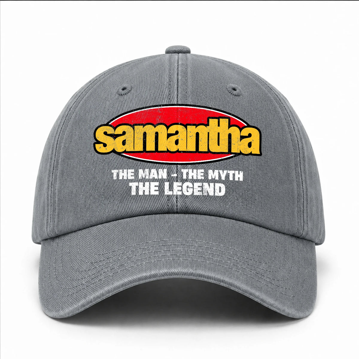 The Man The Myth The Legend Vintage Logo Washed Cap SAMANTHA 13K1 C162PF