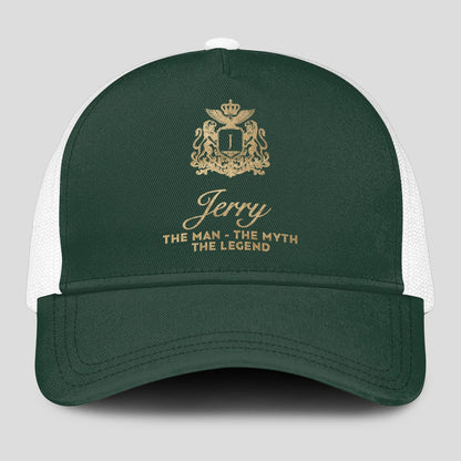The Man The Myth The Legend Sage Green Mesh Cap JERRY 13K1 C192PF