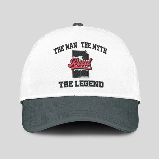 The Man The Myth The Legend Custom Initial Letter And Name Cap REED 13K1 C38PF