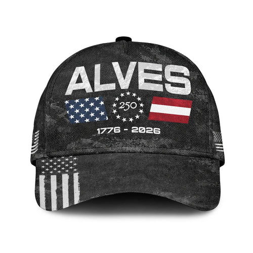 ALVES 13K1-C13PF 250th Anniversary Patriotic Baseball Cap 1776–2026