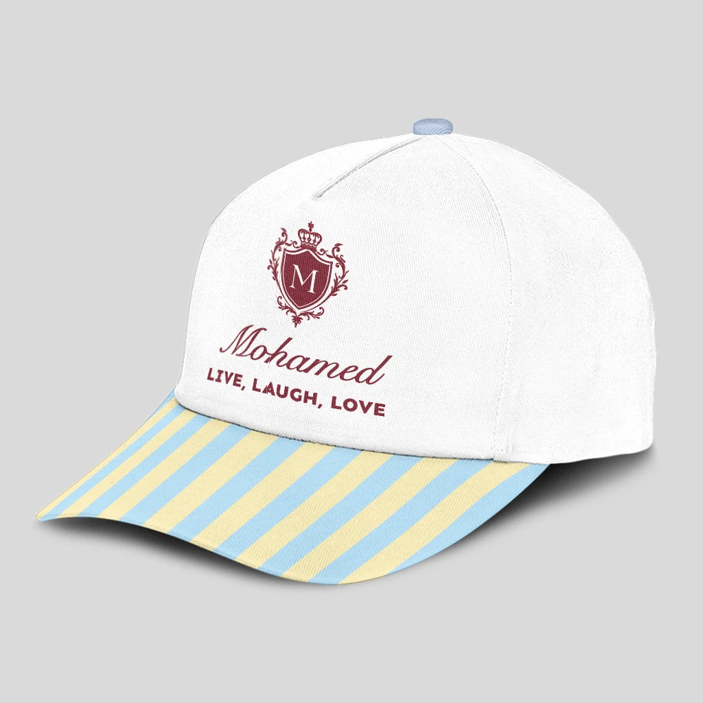 Live Laugh Love Blue And Yellow Luxury Cap MOHAMED 13K1 C121PF