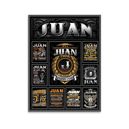 JUAN Personalized Sponge Floor Mat – Custom Printed Home Decor 13K1-AR2