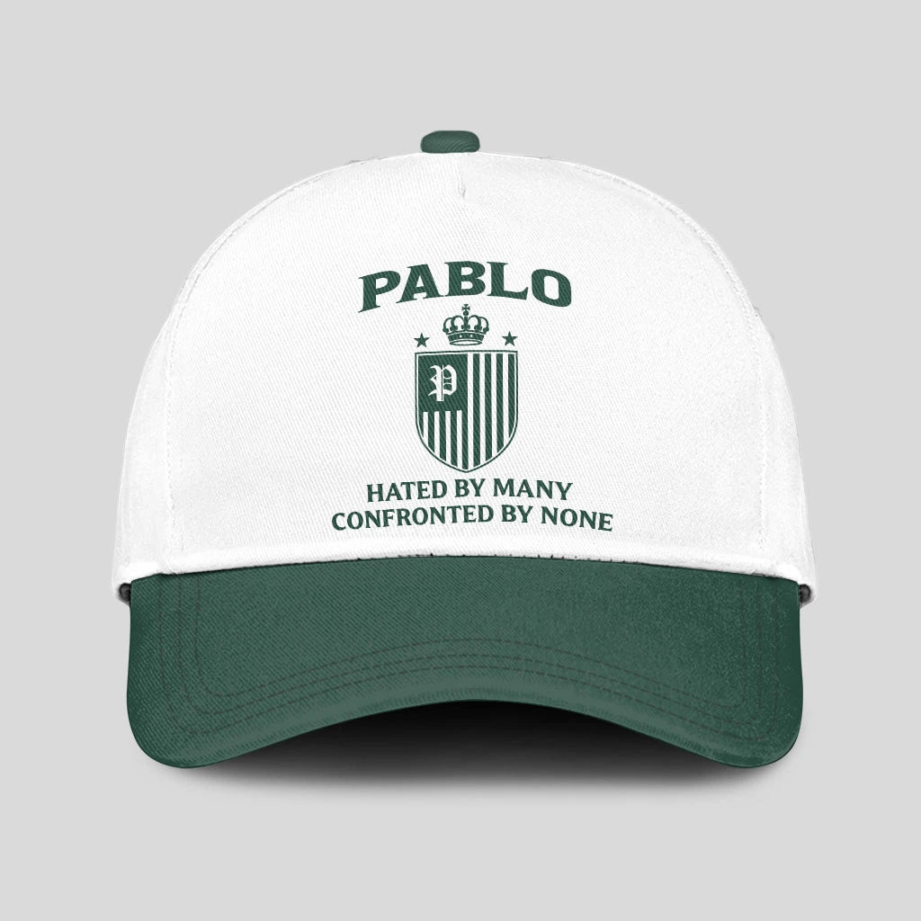Hated By Many Confronted By None Luxury Logo Cap PABLO 13K1 C41PF