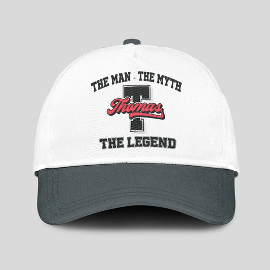 The Man The Myth The Legend Custom Initial Letter And Name Cap THOMAS 13K1 C38PF