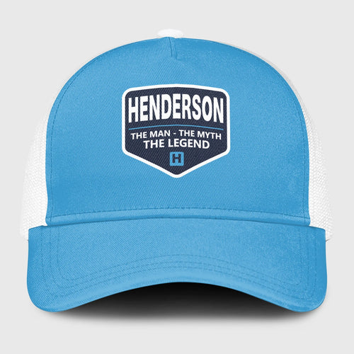 The Man The Myth The Legend Light Blue Mesh Cap HENDERSON 13K1 C190PF
