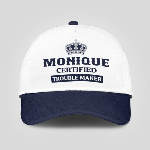 Certified Your Name Trouble Maker Washed Cap MONIQUE 13K1 C148PF