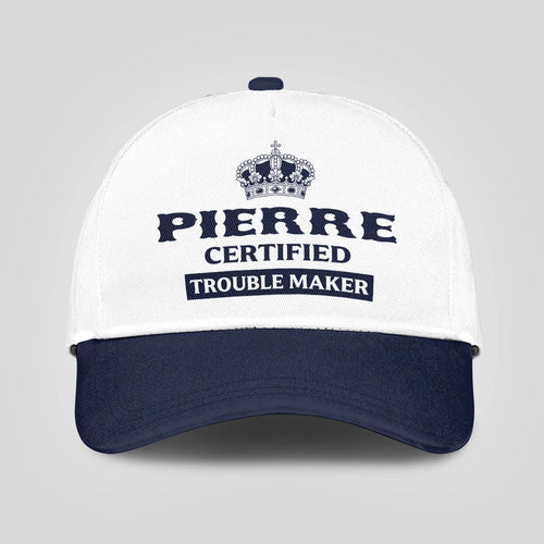 Certified Your Name Trouble Maker Washed Cap PIERRE 13K1 C148PF
