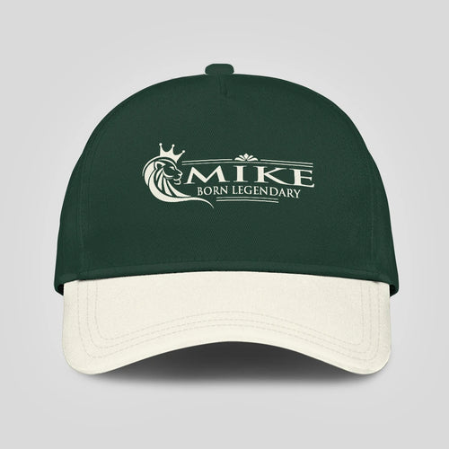 Born Legendary Lion Logo Sage Green And Beige Cap MIKE 13K1 C182PF