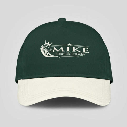 Born Legendary Lion Logo Sage Green And Beige Cap MIKE 13K1 C182PF