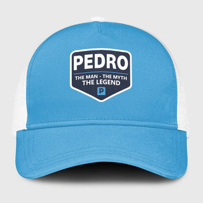 The Man The Myth The Legend Light Blue Mesh Cap PEDRO 13K1 C190PF