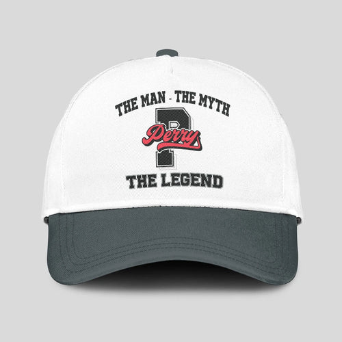 The Man The Myth The Legend Custom Initial Letter And Name Cap PERRY 13K1 C38PF