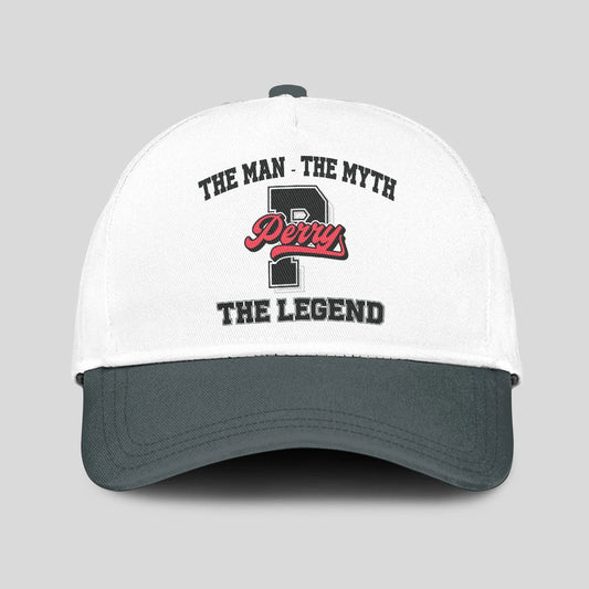 The Man The Myth The Legend Custom Initial Letter And Name Cap PERRY 13K1 C38PF