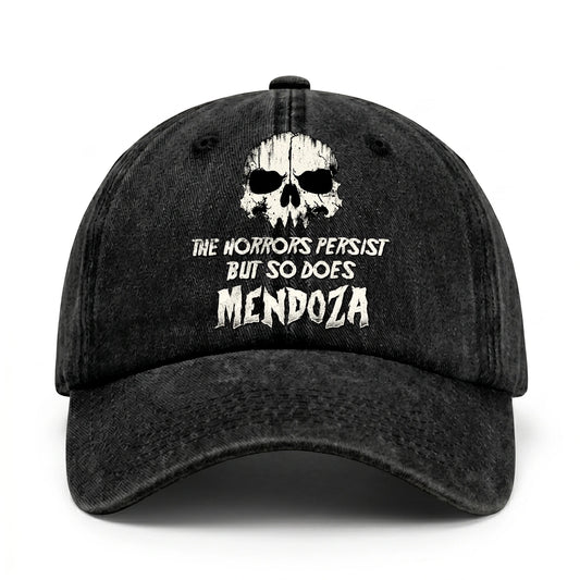 The Horrors Persist But So Does Your Name Cool Skull Washed Cap MENDOZA 13K1 C134PF