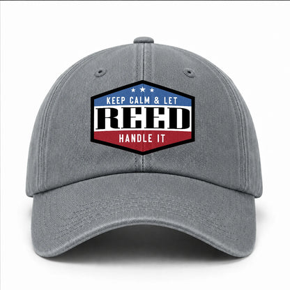 Keep Calm & Let Your Name Handle It Washed Cap REED 13K1 C87PF